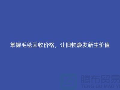 掌握毛毯回收价格，让旧物焕发新生价值